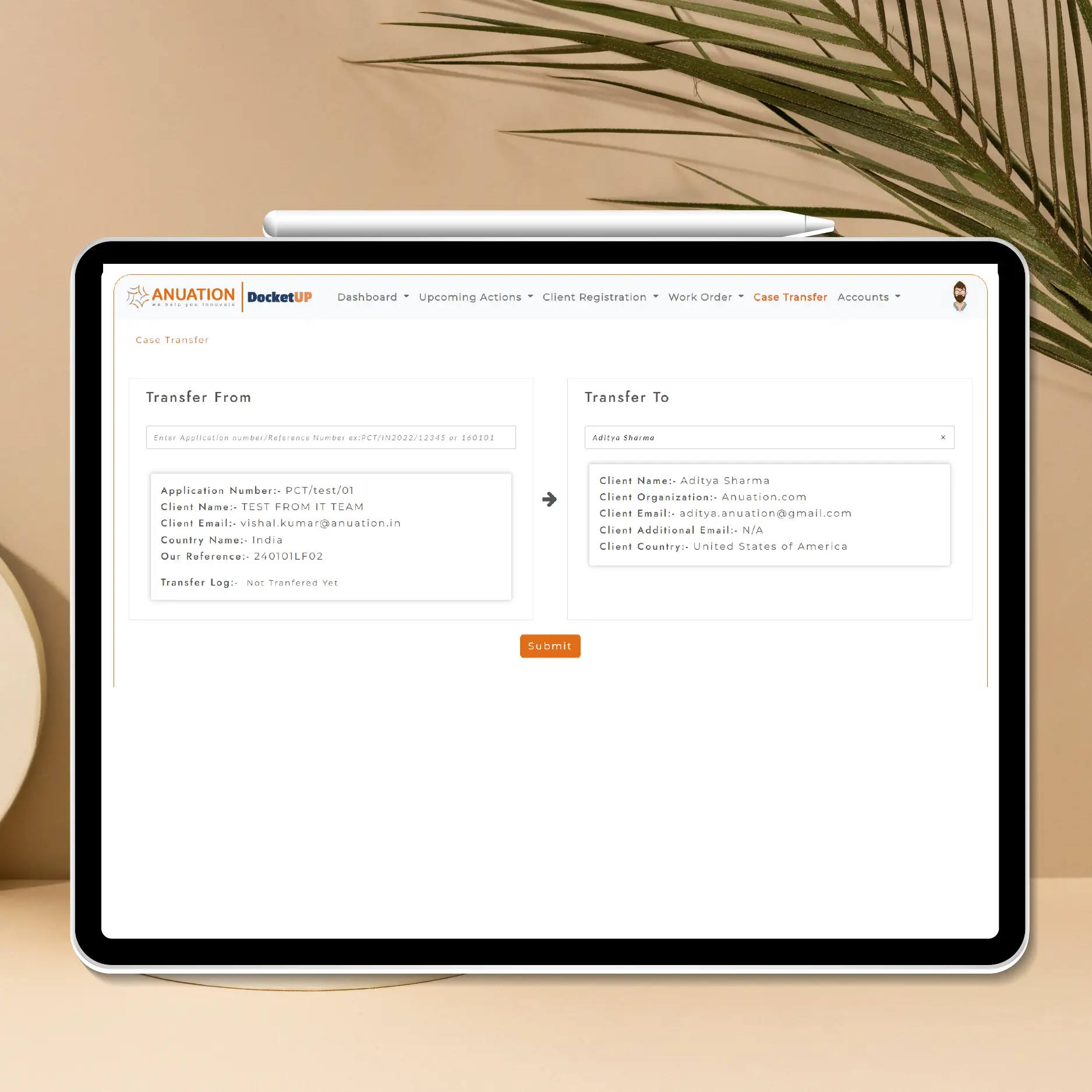 India IP Case Management Portal Management 
