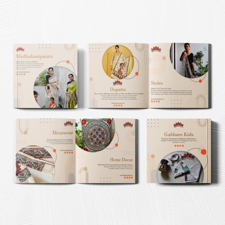 Madhubani Paints Clothing Brochure Design - Anuation Labs Portfolio